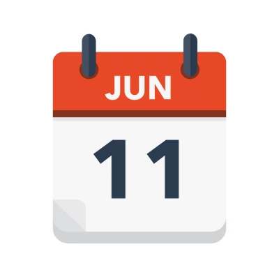 Calendar icon showing 11th June