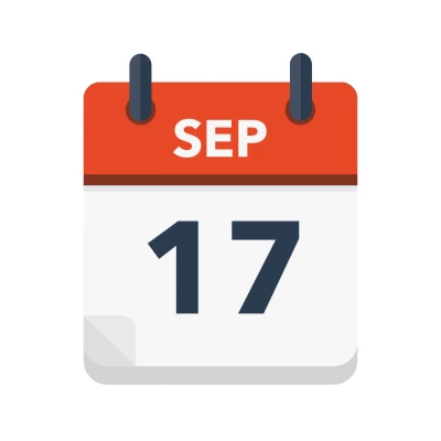 Calendar icon showing 17th September